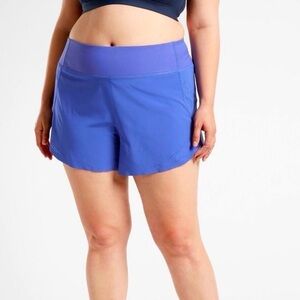 Athleta Allyson Felix Purple Legend Run With It Athletic Shorts